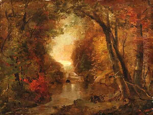 Autumn Scene Oil Painting by Jasper Francis Cropsey