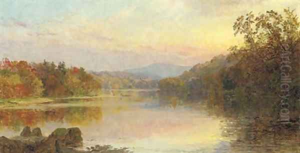 The Campfire Oil Painting by Jasper Francis Cropsey