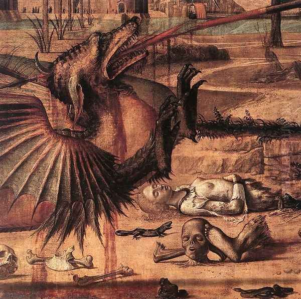 St George and the Dragon (detail 2) 1502 Oil Painting by Vittore Carpaccio