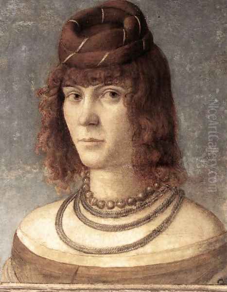 Portrait of a Woman c. 1510 Oil Painting by Vittore Carpaccio