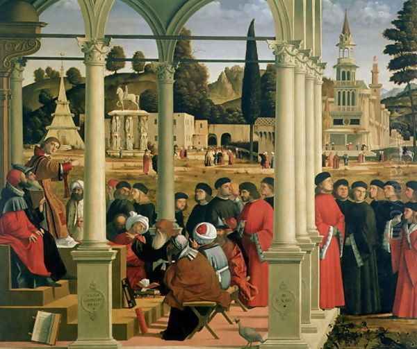 Debate of St. Stephen, tempera on canvas, 1514 Oil Painting by Vittore Carpaccio