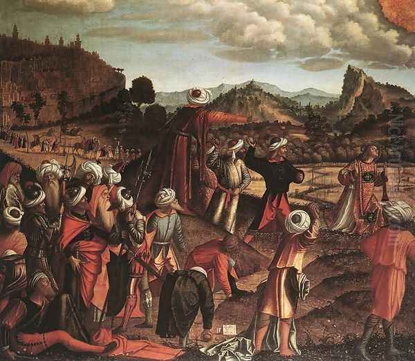 The Stoning of St Stephen 1520 Oil Painting by Vittore Carpaccio