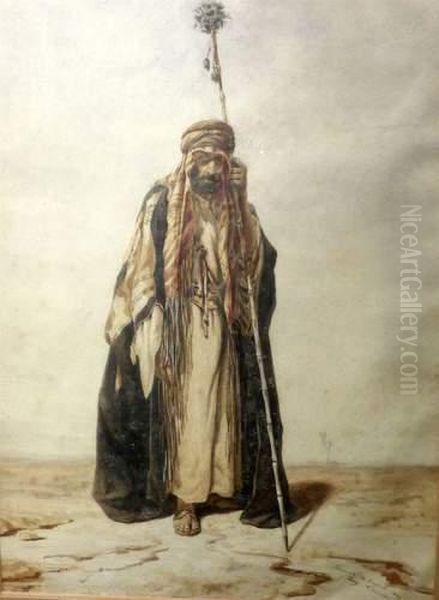 Souvenir De Bagdad Oil Painting by Eugene Napoleon Flandin