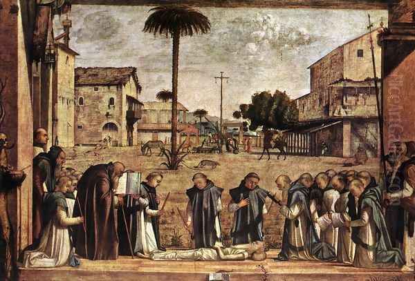 Funeral of St Jerome 1502 Oil Painting by Vittore Carpaccio