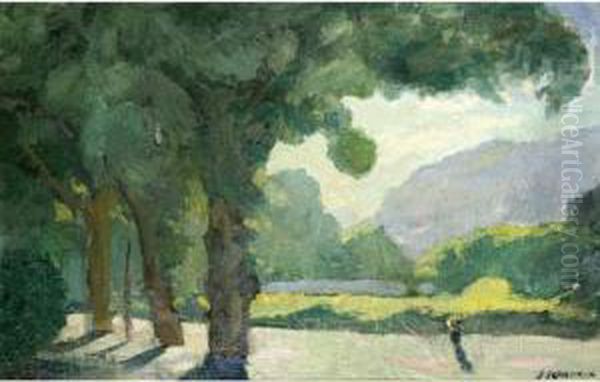 Grenoble Oil Painting by Jules Flandrin