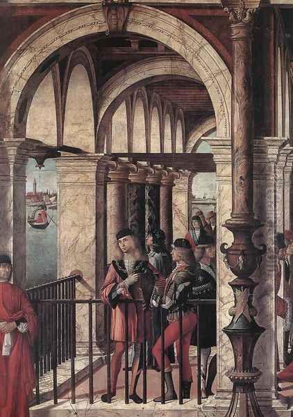 Arrival of the English Ambassadors (detail 1) 1495-1500 Oil Painting by Vittore Carpaccio