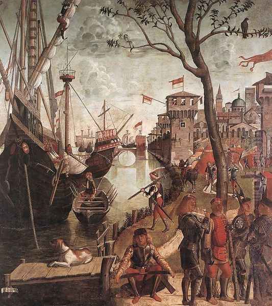 The Arrival of the Pilgrims in Cologne 1490 Oil Painting by Vittore Carpaccio