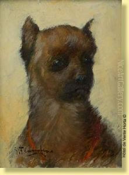 Le Chien Oil Painting by Gustave Flasschoen