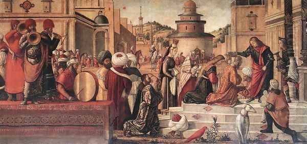 The Baptism of the Selenites 1507 Oil Painting by Vittore Carpaccio