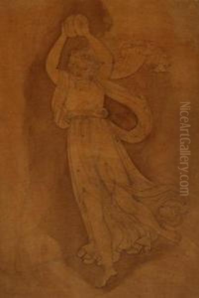 Mythical Scene Oil Painting by John Flaxman