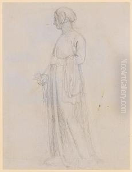 Two Studies For A Pediment For 
Buckingham Palace Together With Four Others, Similar, By The Same Hand Oil Painting by John Flaxman