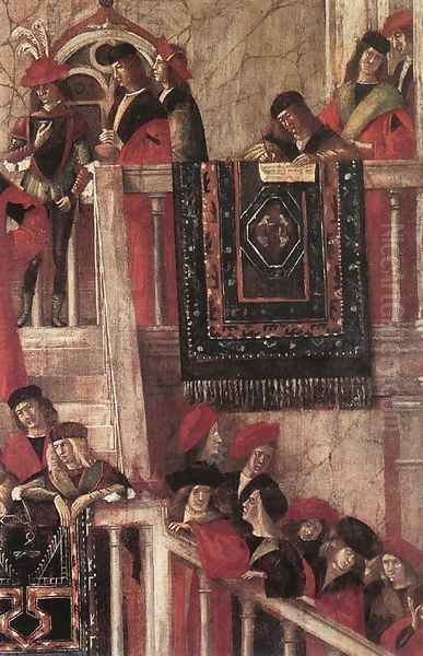 Meeting of the Betrothed Couple (detail 2) 1495 Oil Painting by Vittore Carpaccio