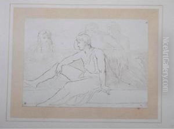 The Theogany And The Lays Of Hesiod Oil Painting by John Flaxman