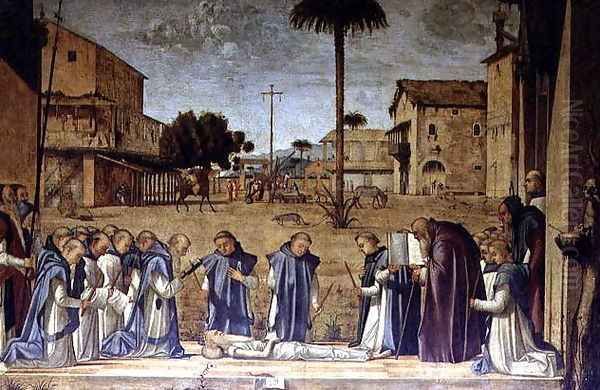 Burial of St. Jerome, 1507-09 Oil Painting by Vittore Carpaccio