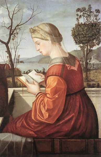 The Virgin Reading 1505-10 Oil Painting by Vittore Carpaccio