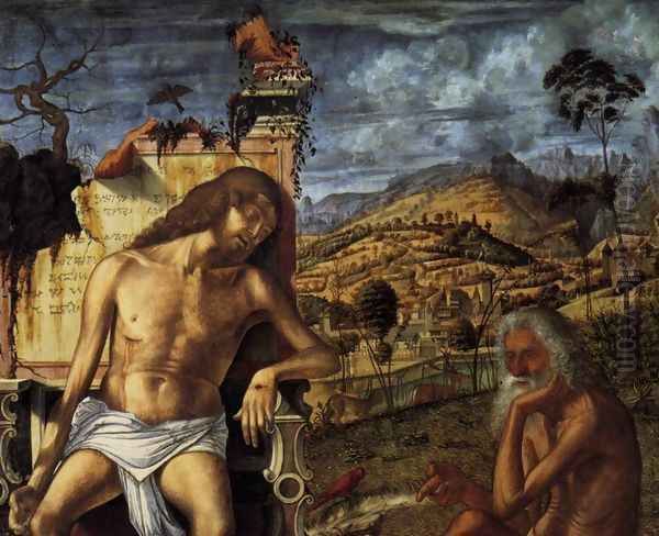 The Meditation on the Passion (detail) c. 1510 Oil Painting by Vittore Carpaccio