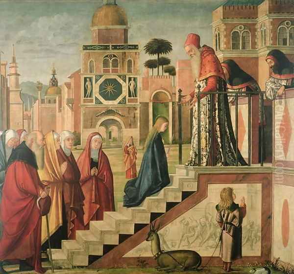 Presentation of Mary in the Temple, oil on canvas, 1504-08 Oil Painting by Vittore Carpaccio