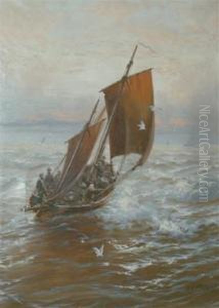 Circa Oil Painting by Edwin Fletcher