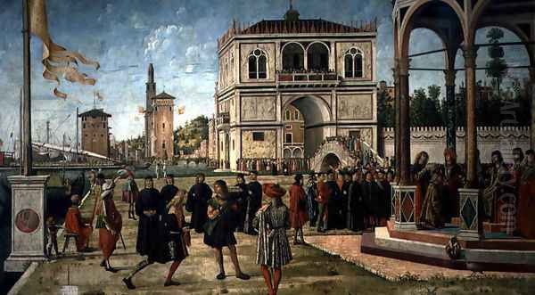 The Story of St. Ursula, the Repatriation of the English Ambassadors, 1490-96 Oil Painting by Vittore Carpaccio