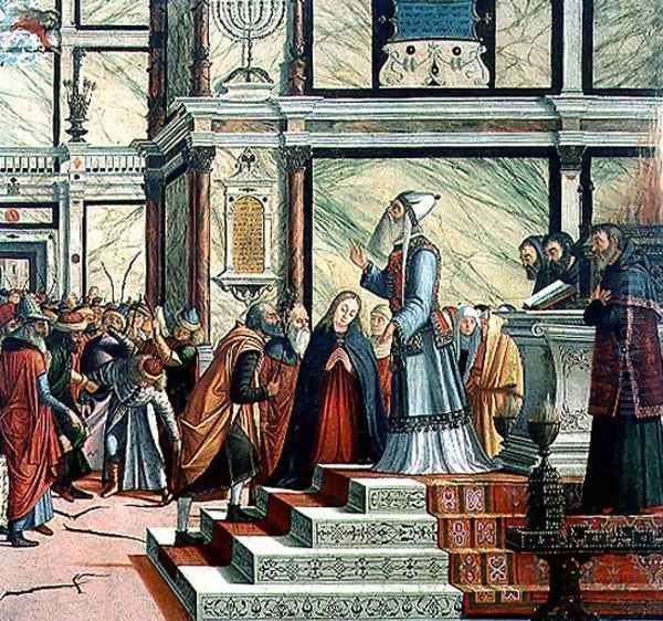 Wedding of the Virgin, oil on canvas, 1504-8 Oil Painting by Vittore Carpaccio