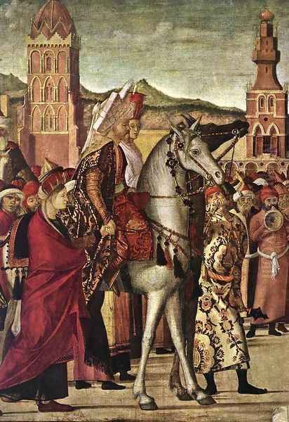 The Triumph of St George [detail: 2] Oil Painting by Vittore Carpaccio