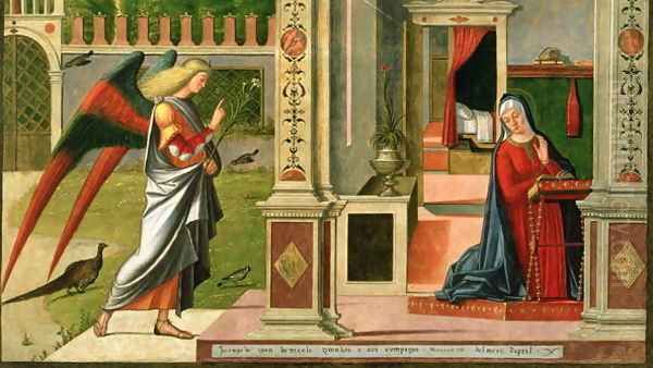 The Annunciation Oil Painting by Vittore Carpaccio