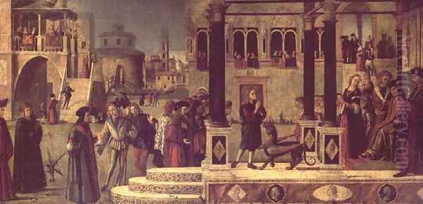 The Miracle of St. Tryphonius Oil Painting by Vittore Carpaccio