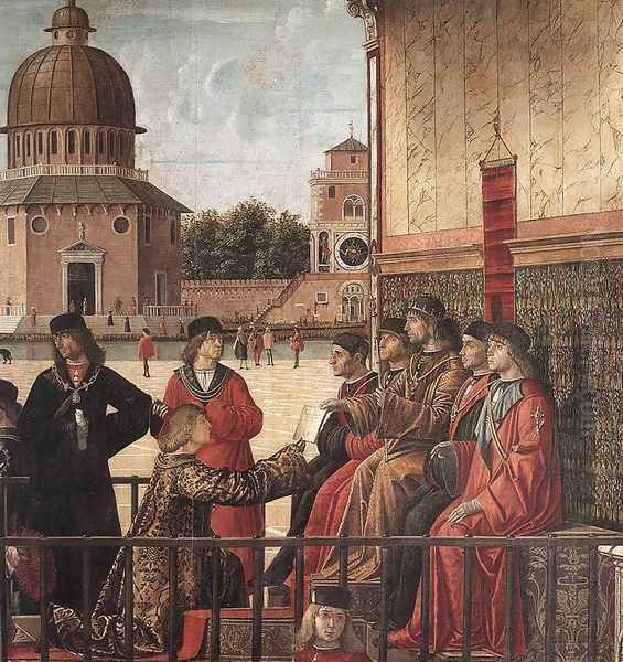 Arrival of the English Ambassadors [detail: 2] Oil Painting by Vittore Carpaccio