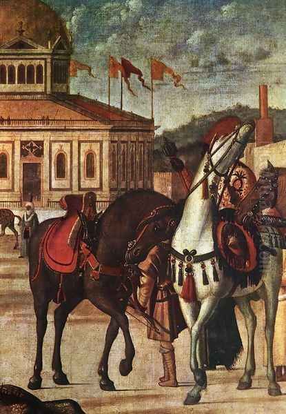 The Triumph of St George [detail: 1] Oil Painting by Vittore Carpaccio