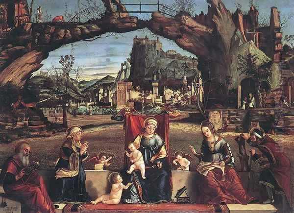 Holy Conversation Oil Painting by Vittore Carpaccio