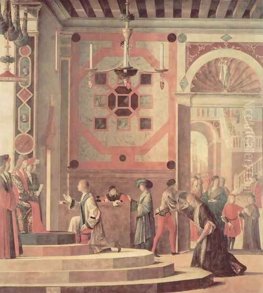 The parting of the envoys Oil Painting by Vittore Carpaccio