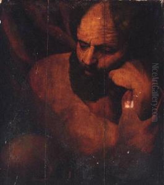 Saint Jerome Oil Painting by Frans I Vriendt (Frans Floris)