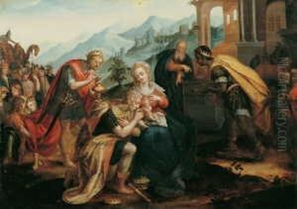 Zugeschrieben Oil Painting by Frans I Vriendt (Frans Floris)