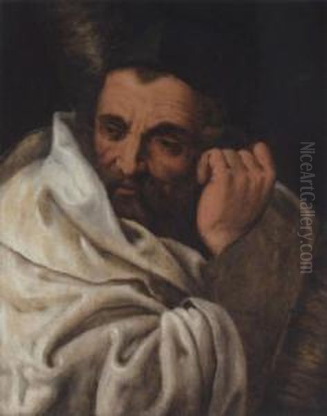 Sant Andrew Oil Painting by Frans I Vriendt (Frans Floris)