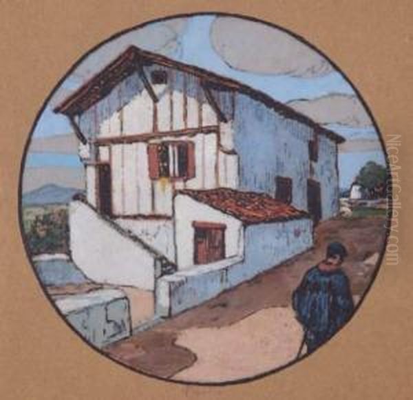 La Maison Basque Oil Painting by Louis Floutier