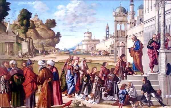 The Ordination of St. Stephan as Deacon Oil Painting by Vittore Carpaccio