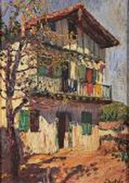 La Maison En Montagne Oil Painting by Louis Floutier