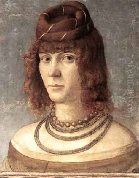 Carpaccio Portrait of a Woman Oil Painting by Vittore Carpaccio