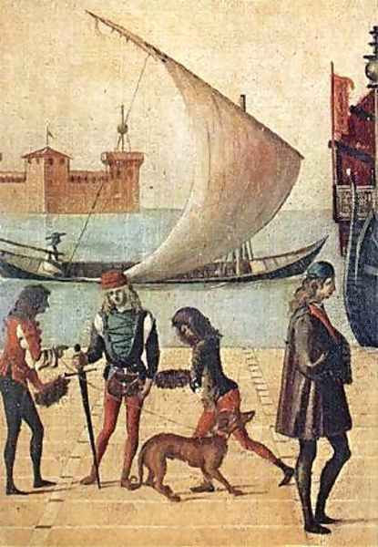 Carpaccio Arrival of the English Ambassadors detail5 Oil Painting by Vittore Carpaccio