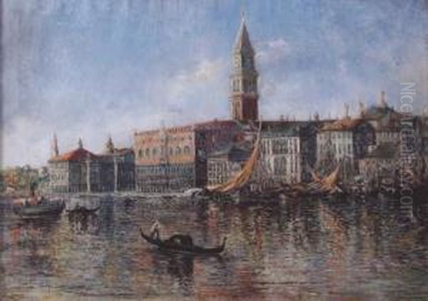 Venezia Oil Painting by Piero Focardi Del Garda