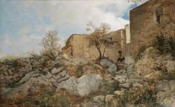 Paesaggio Toscano Oil Painting by Ruggero Focardi