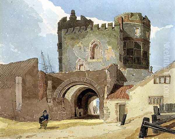 The South Gate, Great Yarmouth, Norfolk Oil Painting by John Sell Cotman