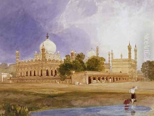 The Palace of the Hyder Ali Khan, Rajah of Mysore, c.1825 Oil Painting by John Sell Cotman