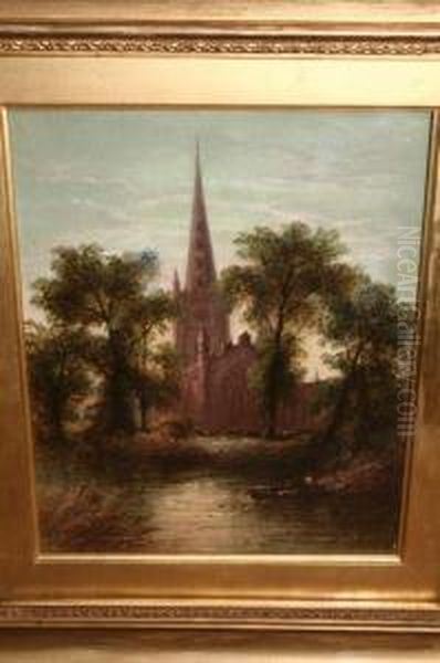 Stratford On Avon Church Oil Painting by Henry John Foley