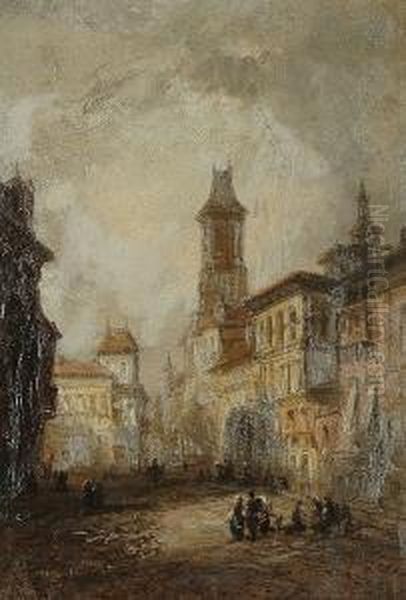 Ghent; Doma D'ossala, Malta Oil Painting by Henry John Foley