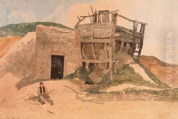 Lime Kiln near Cromer, Norfolk Oil Painting by John Sell Cotman