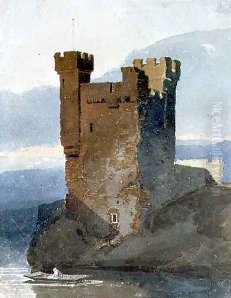 Castle by Water Oil Painting by John Sell Cotman