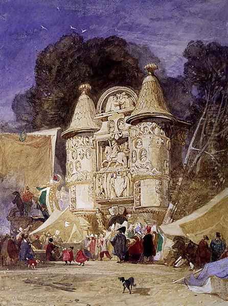 Aumale Gate, 1832 Oil Painting by John Sell Cotman