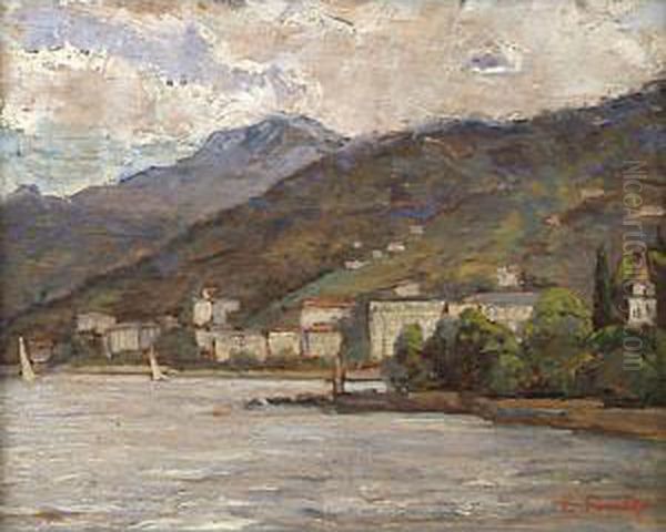 Piccola Marina Oil Painting by Enrico Fonda