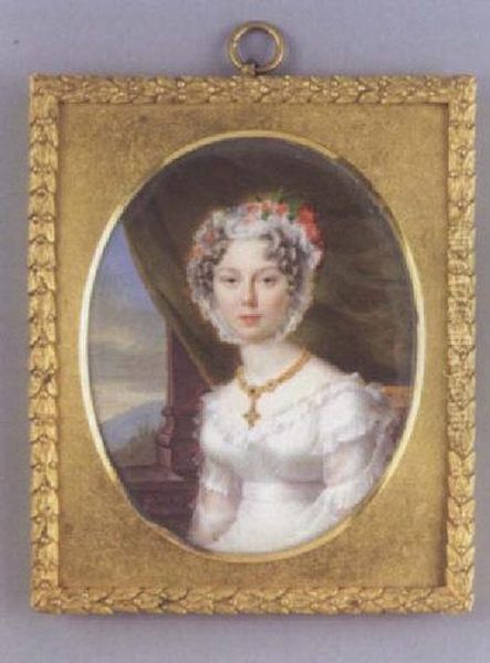 Lady Susan Reeve Oil Painting by Jean Francois Gerard Fontallard